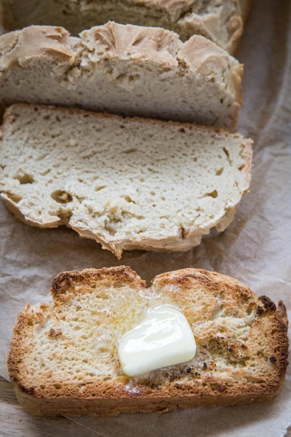 Easy Gluten-Free Sandwich Bread Recipe that requires only one type of flour! This goof-proof GF bread recipe is comforting and delicious.