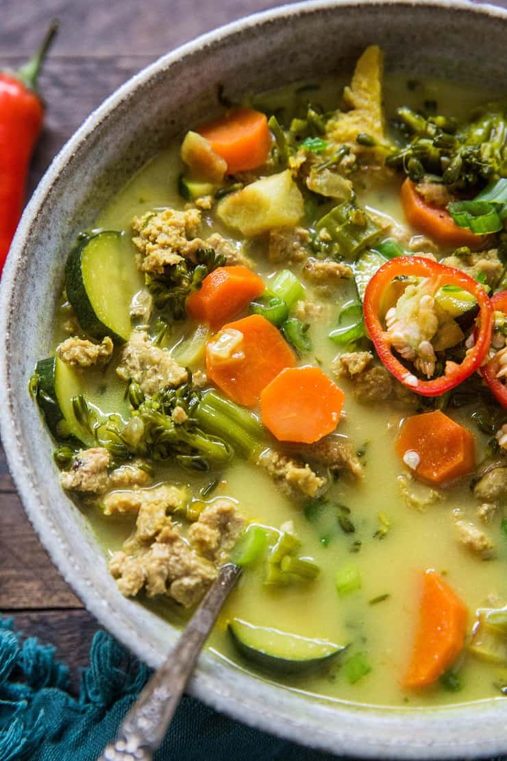 Hearty Ground Turkey Soup with Vegetables - The Roasted Root