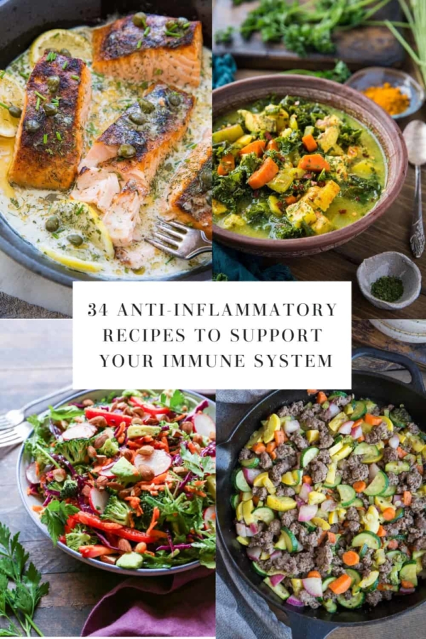 32 Anti-Inflammatory Recipes to Help Boost Your Immune System | TheRoastedRoot.net #glutenfree #paleo #keto #autoimmunity #ibs #guthealth