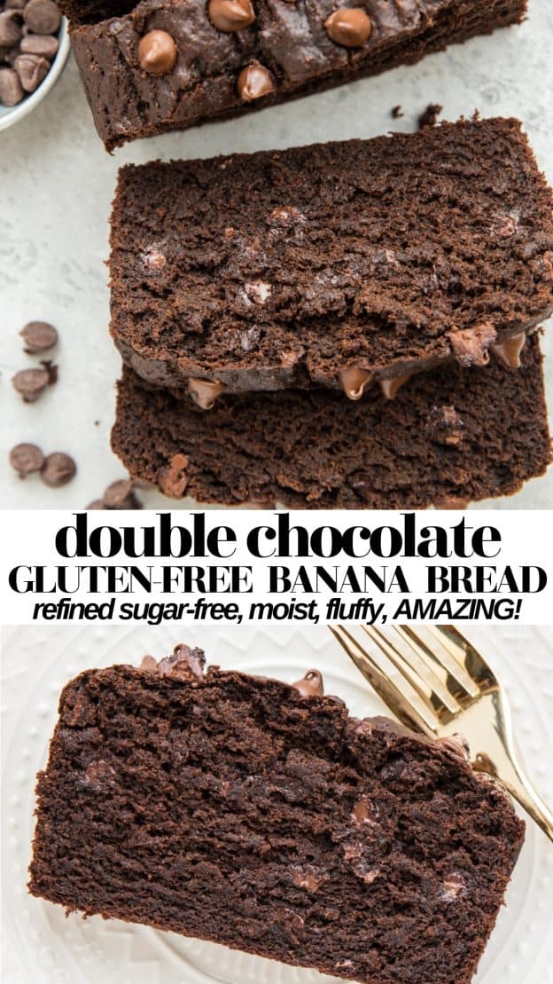 Double Chocolate Gluten Free Banana Bread The Roasted Root