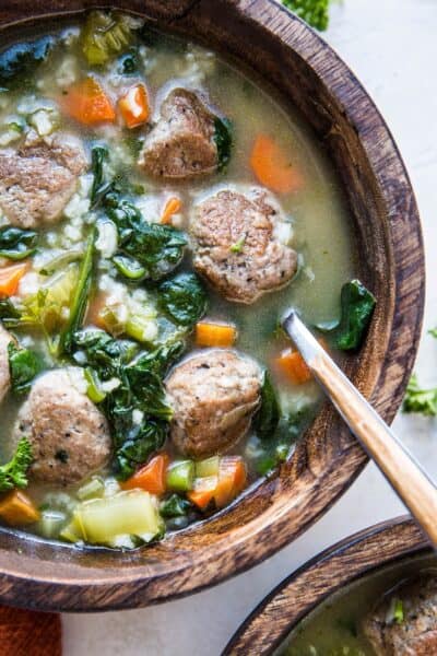 Italian Wedding Soup With Rice The Roasted Root