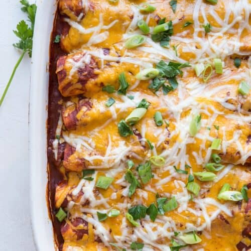 Carnitas Enchiladas - The Roasted Root