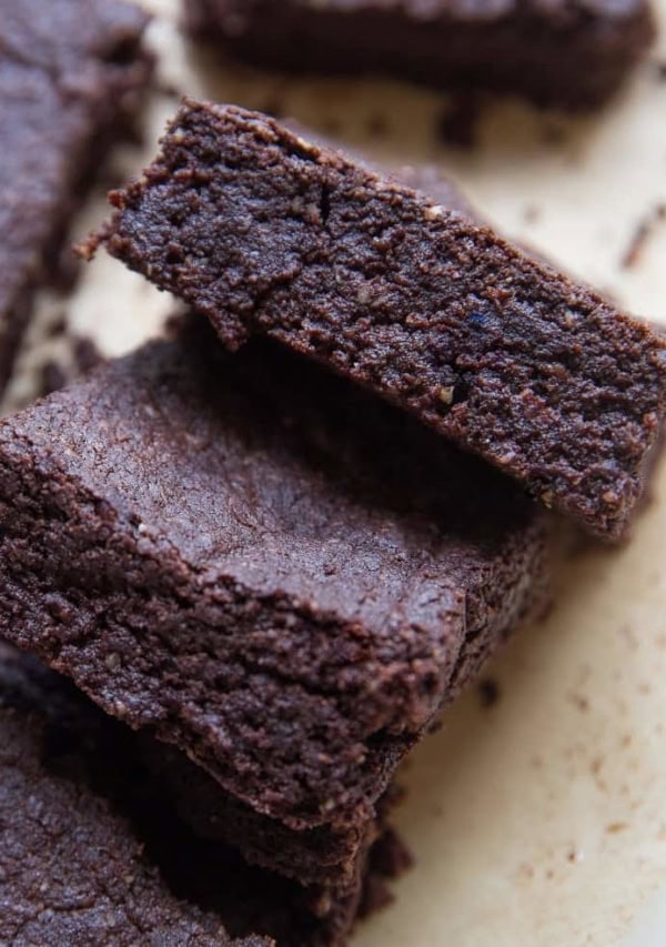 Espresso Keto Brownies on a cutting board