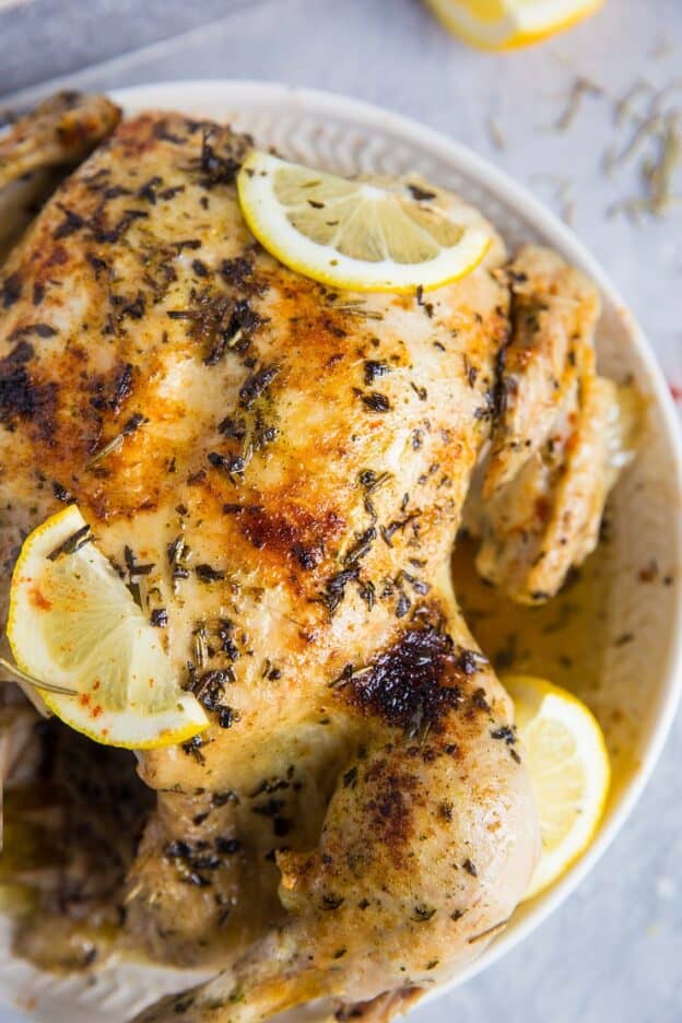 Instant Pot Garlic Herb Rotisserie Chicken - The Roasted Root