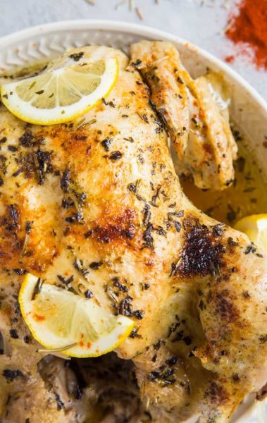 Instant Pot Garlic Herb Rotisserie Chicken - The Roasted Root