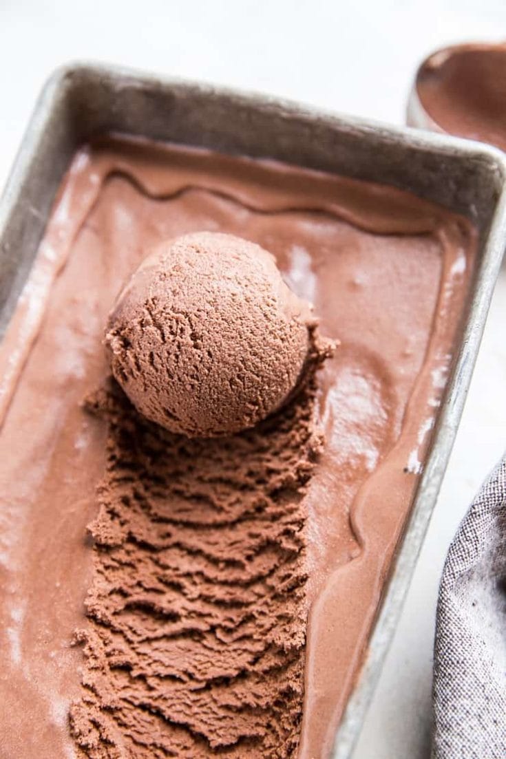4-Ingredient No-Churn Chocolate Ice Cream - The Roasted Root