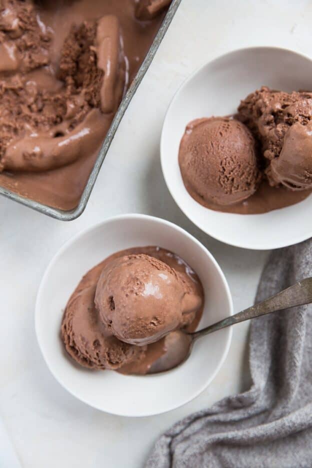 4-Ingredient No-Churn Chocolate Ice Cream - The Roasted Root