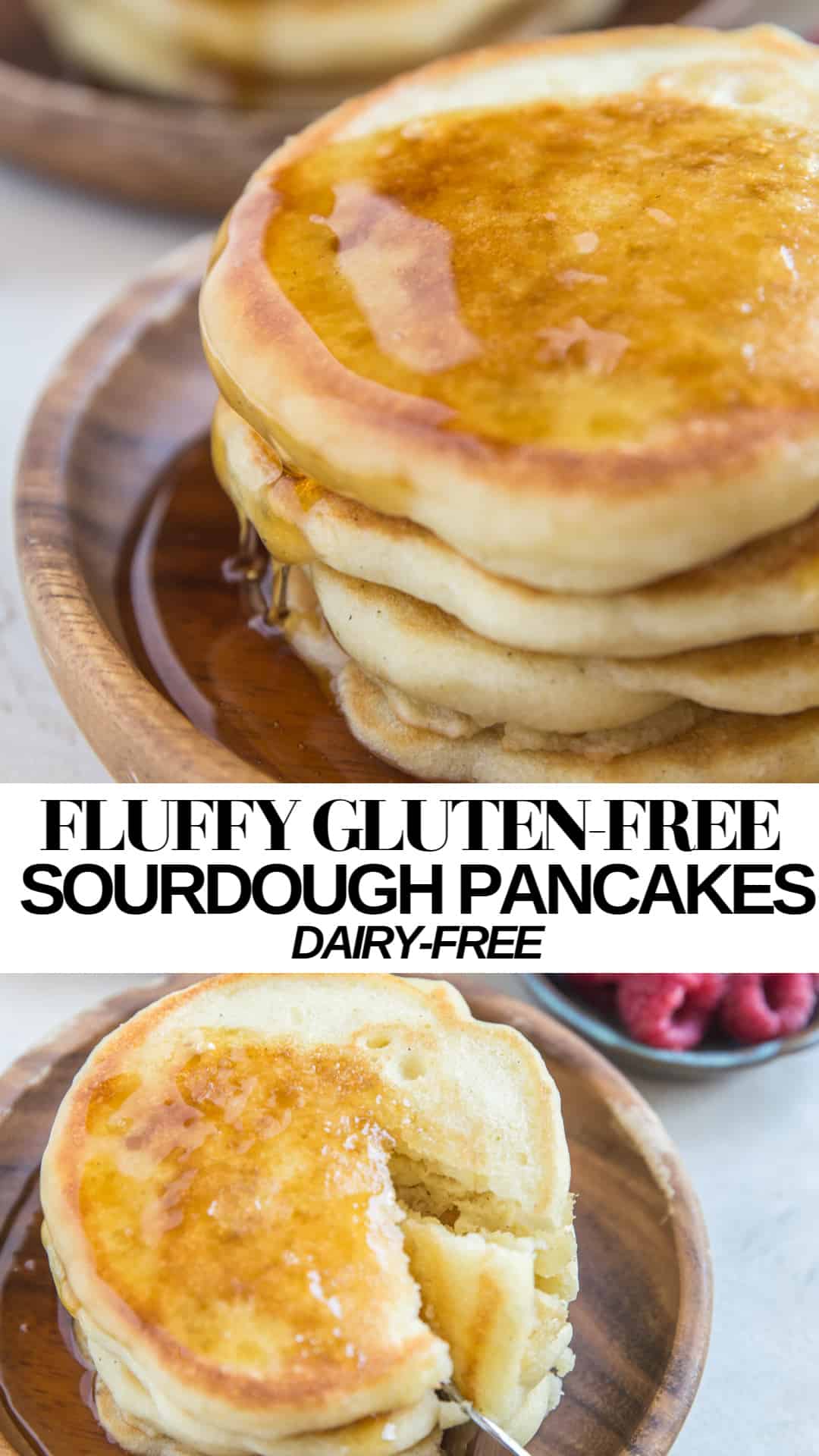 Fluffy Gluten-Free Sourdough Pancakes - The Roasted Root