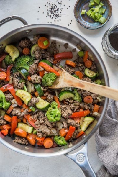 30-Minute Teriyaki Beef Skillet with Vegetables - The Roasted Root