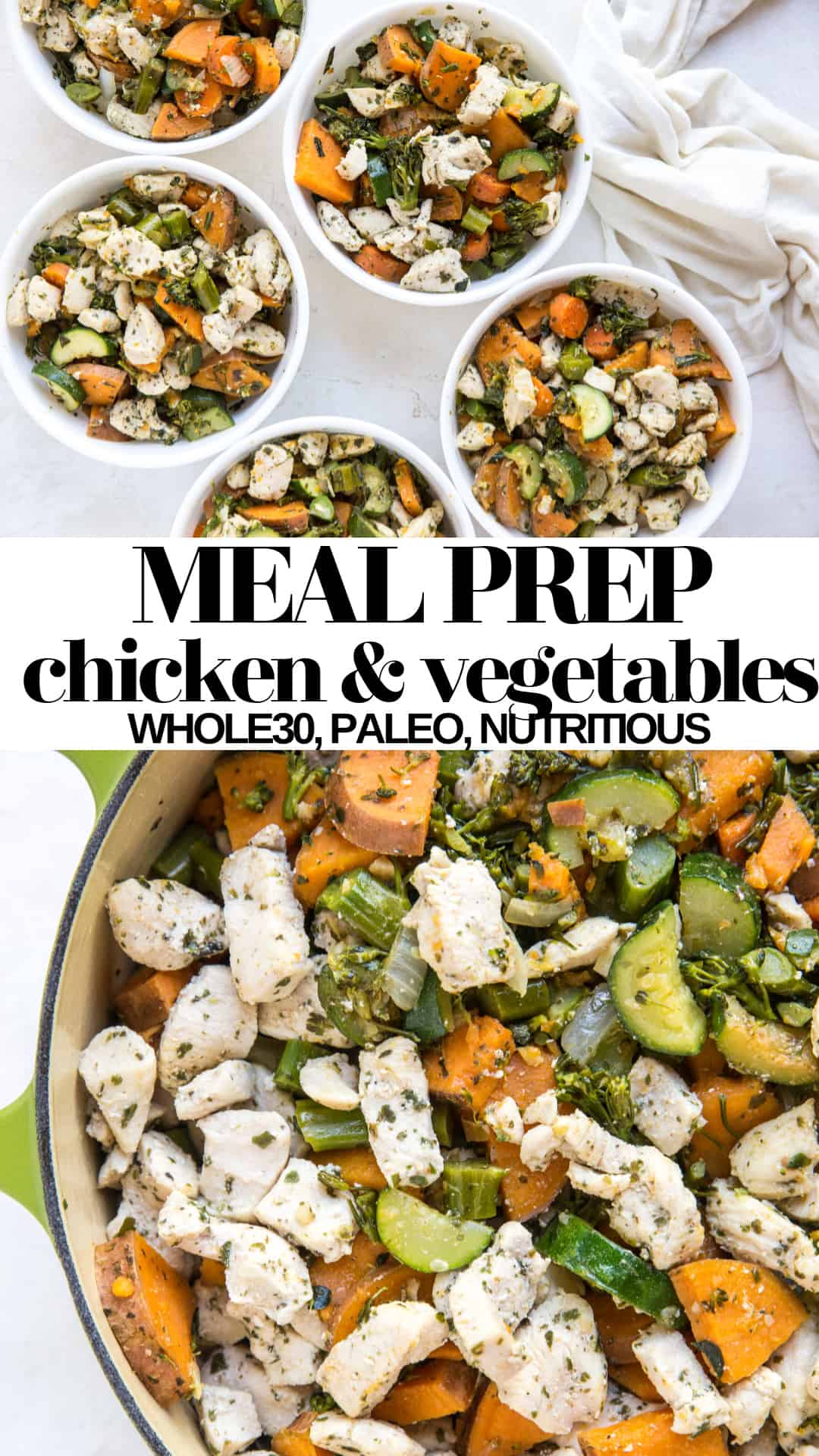 Meal Prep Chicken and Vegetables (Paleo, Whole30) - The Roasted Root