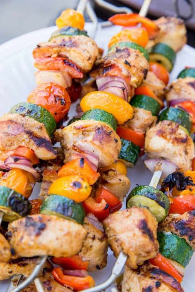 Grilled Chicken Kabobs - The Roasted Root