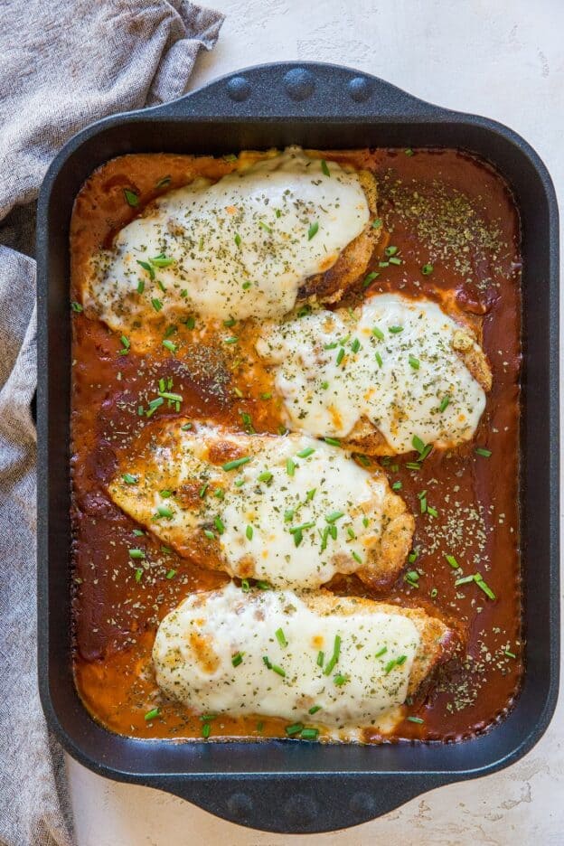 Keto Chicken Parmesan (Grain-Free) - The Roasted Root