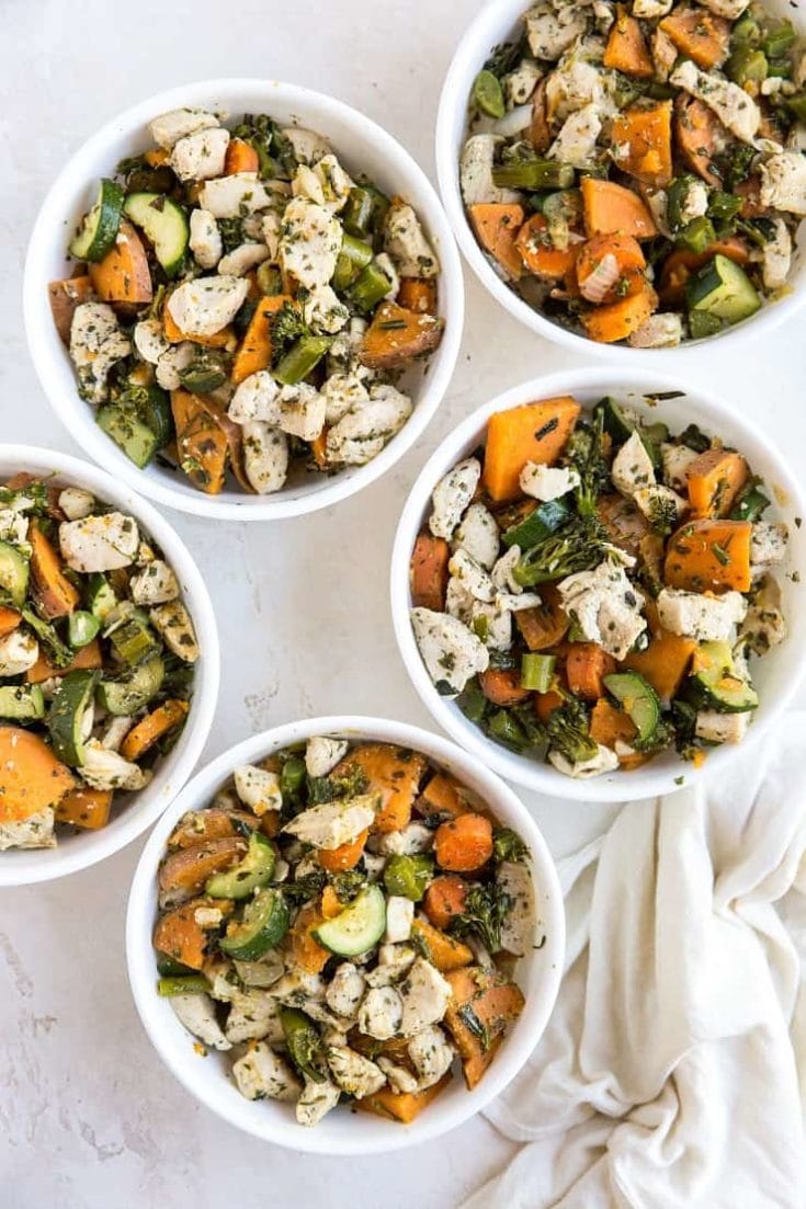 Meal Prep Chicken And Vegetables (Paleo, Whole30) - The Roasted Root