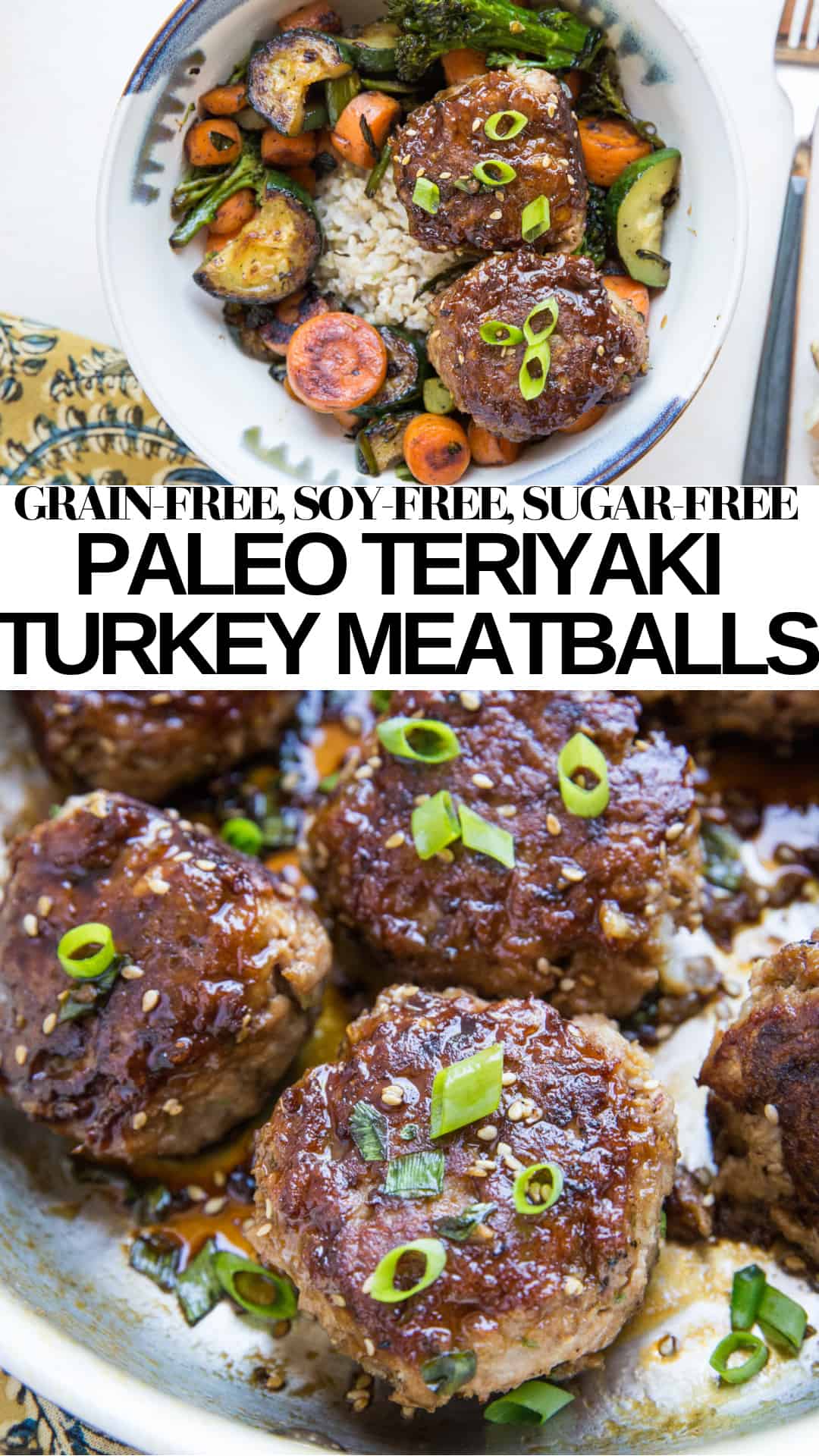 Teriyaki Turkey Meatballs (paleo) - The Roasted Root