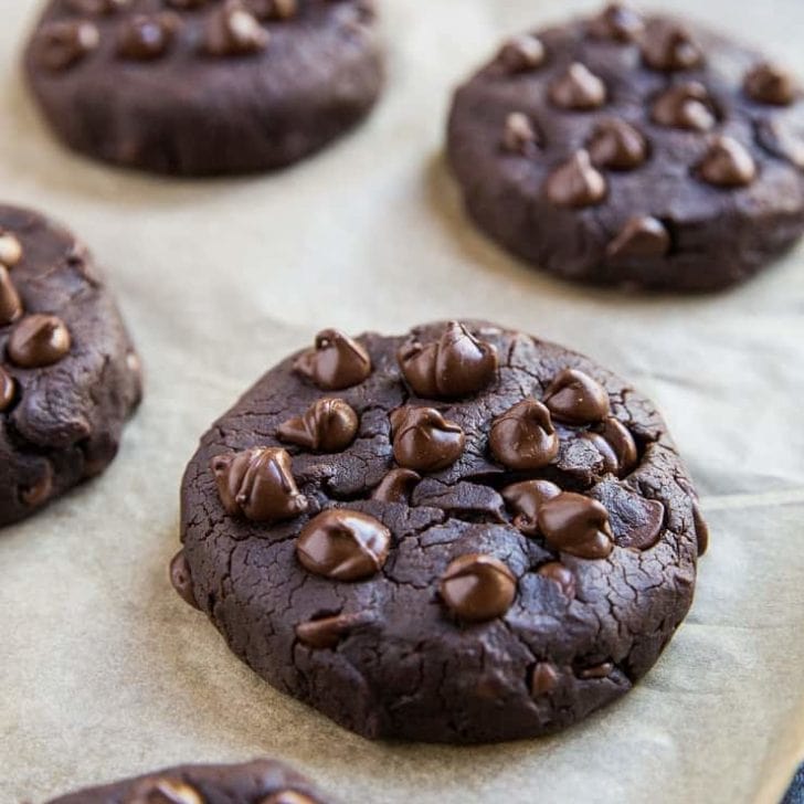 Double Chocolate Vegan Black Bean Cookies - The Roasted Root