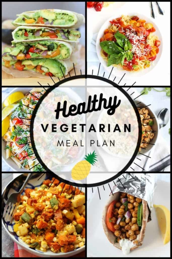 Healthy Vegetarian Meal Plan for week of 08.29.2020
