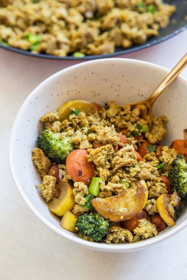 Turmeric Ginger Ground Turkey Bowls - The Roasted Root