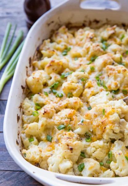 Creamy Cauliflower Casserole (Keto) - The Roasted Root