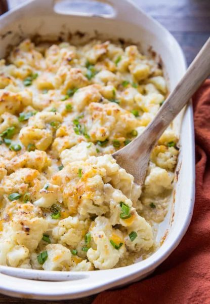 Creamy Cauliflower Casserole Keto The Roasted Root 3398