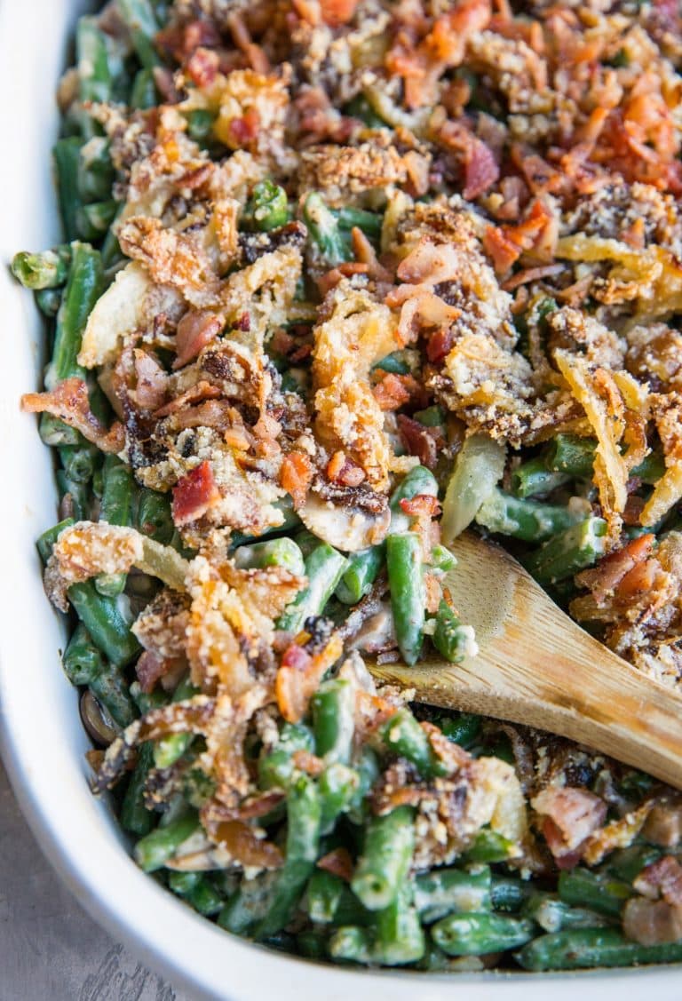 Healthy Green Bean Casserole (Dairy-Free, Keto, Gluten-Free) - The ...