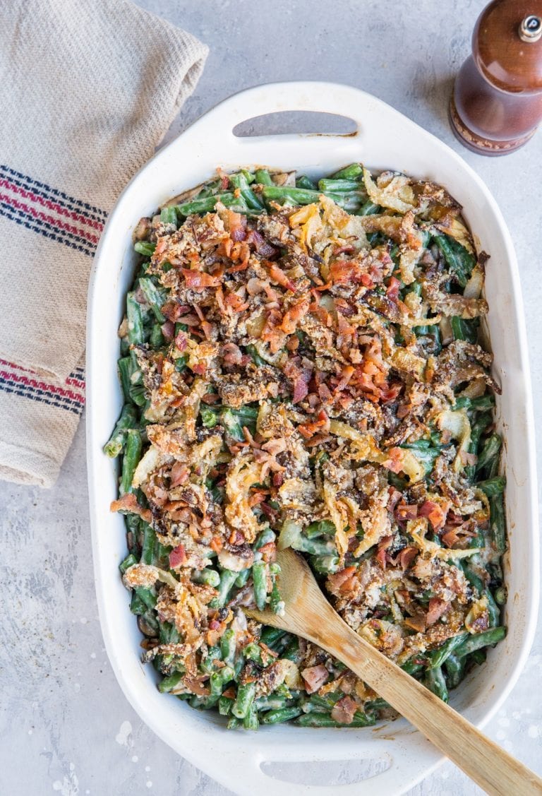 Healthy Green Bean Casserole (Dairy-Free, Keto, Gluten-Free) - The ...