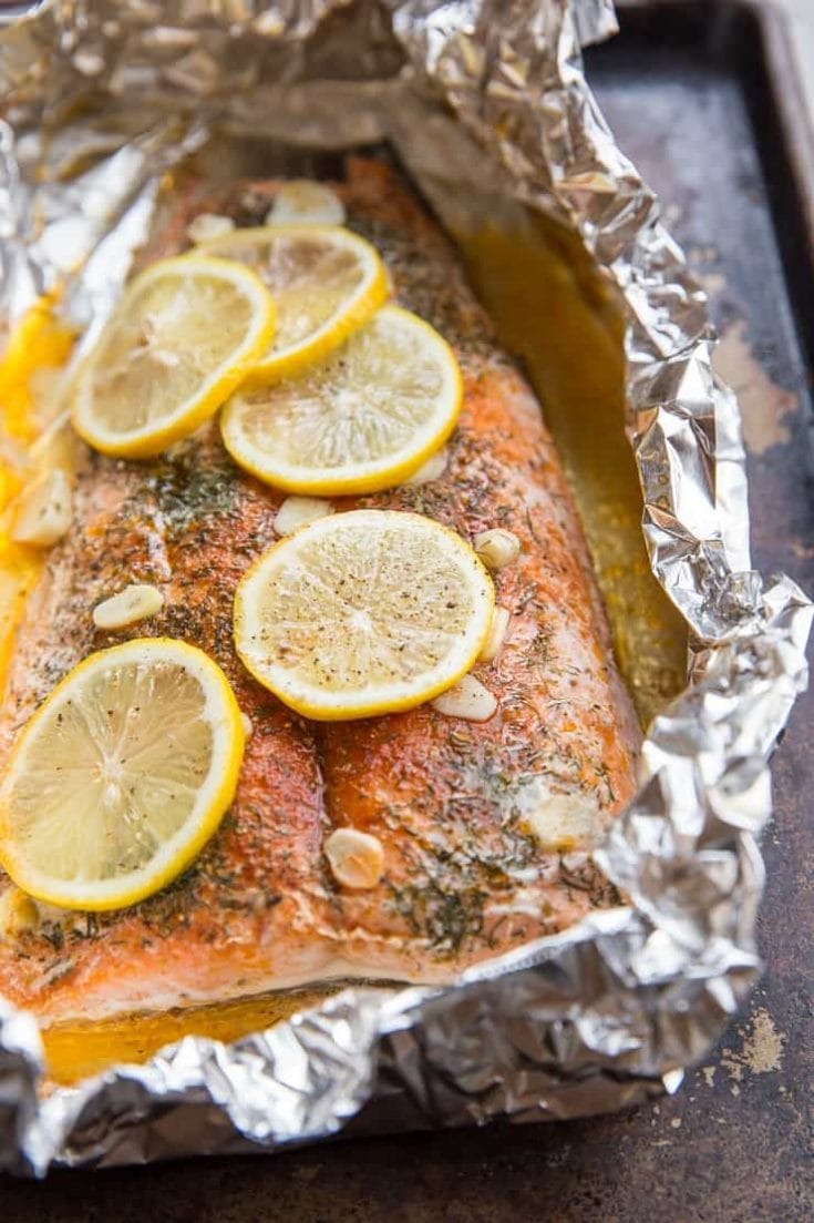 How to Bake Salmon in Foil - The Roasted Root