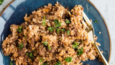 Instant pot hamburger online rice