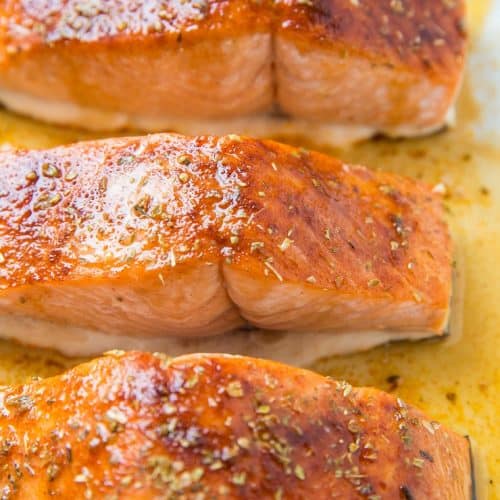 Maple Glazed Baked Salmon - The Roasted Root