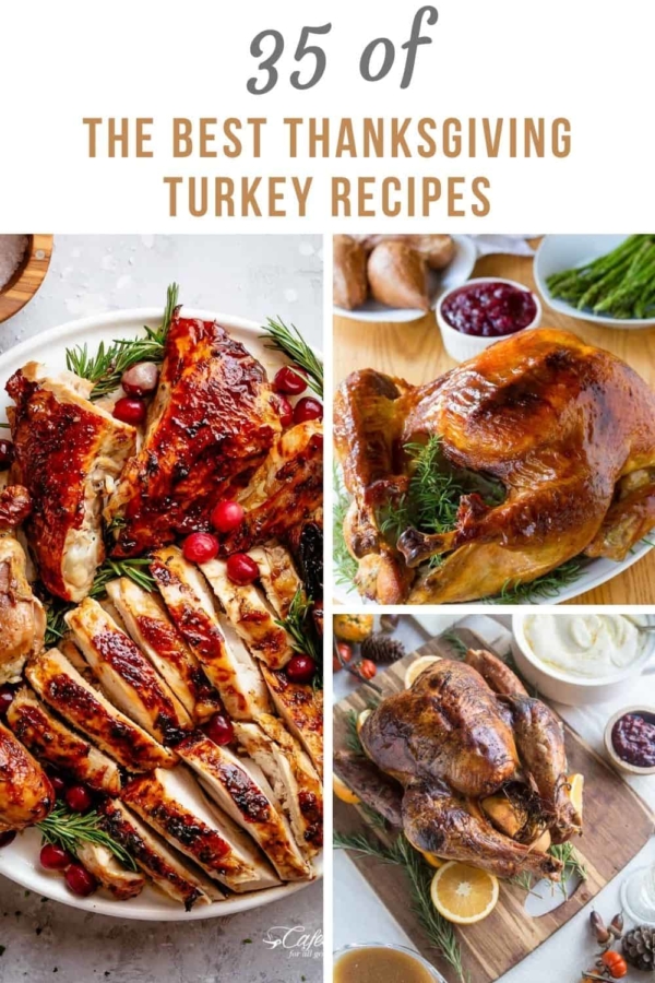 35 of THE BEST Thanksgiving Turkey Recipes from around the web. Everything from roasted, smoked, spatchcook, sous vide and more! Healthy, mouth-watering tender turkey recipes