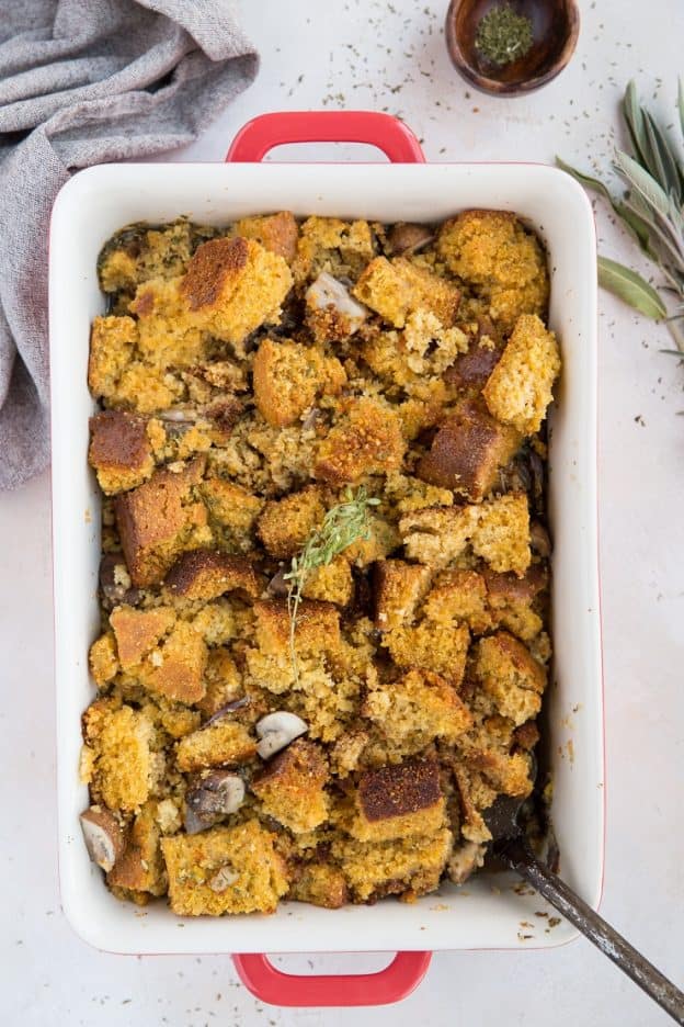 Gluten-Free Cornbread Stuffing - The Roasted Root