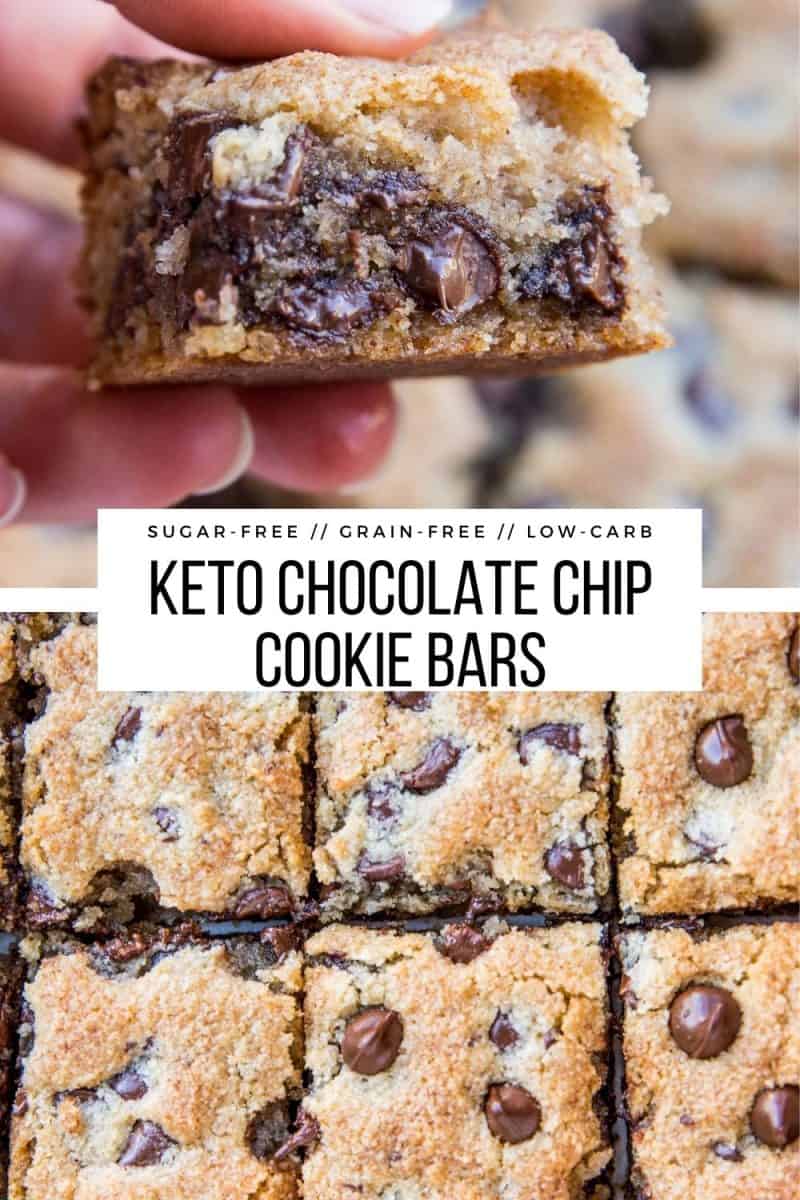 Keto Chocolate Chip Cookie Bars The Roasted Root