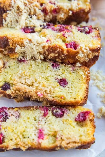 Keto Cranberry Orange Bread with Crumble Topping - The Roasted Root