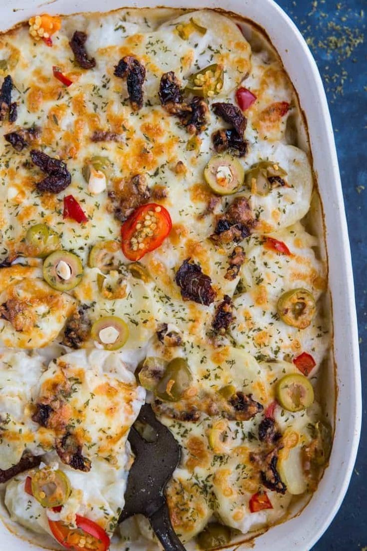 Mediterranean Scalloped Potatoes The Roasted Root