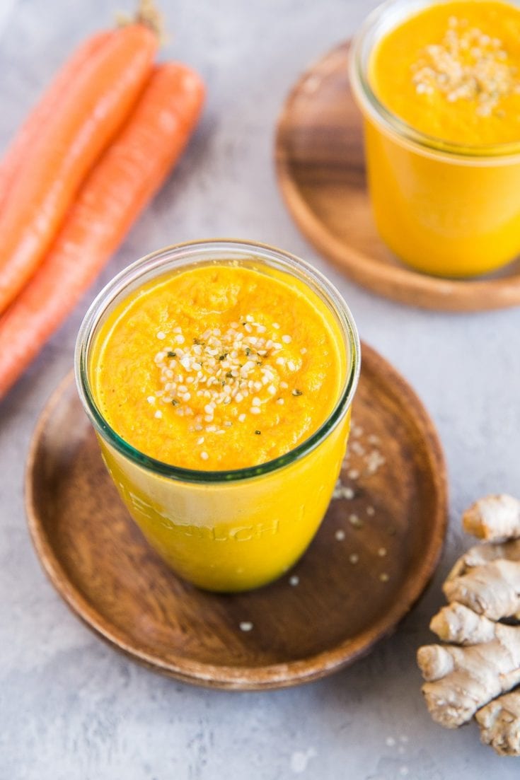 Anti-Inflammatory Carrot Ginger Smoothie - The Roasted Root