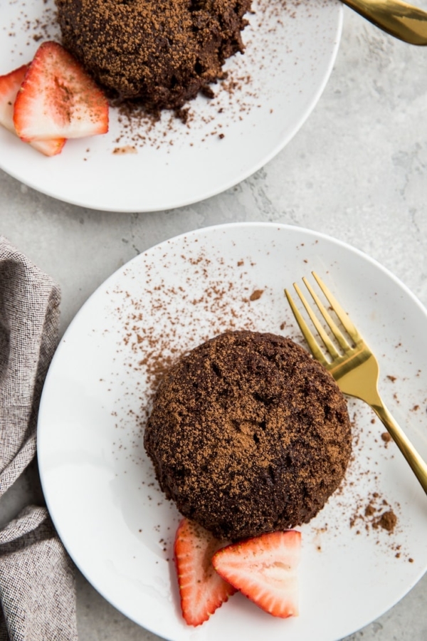 Keto Mug Brownies - single serve brownie recipe that is grain-free, sugar-free, incredibly moist fudgy and delicious!