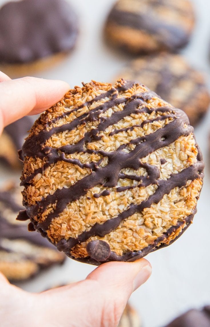 4-ingredient Healthy Samoa Cookies (paleo) - The Roasted Root