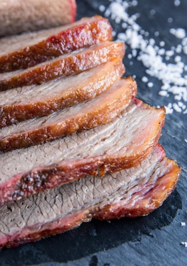 Smoked Brisket - an easy tutorial on how to smoke brisket, including tips and tricks for making the best smoked brisket