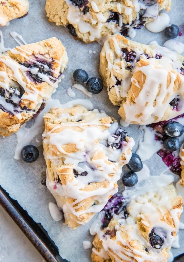 Gluten-Free Vegan Blueberry Scone Recipe made with 5 basic ingredients. This easy recipe requires zero baking experience!