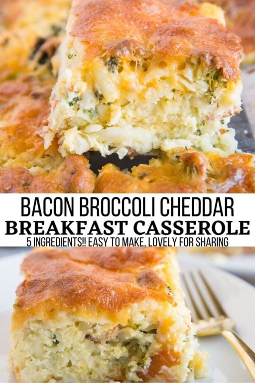 Broccoli Cheddar Egg and Hashbrown Casserole - The Roasted Root