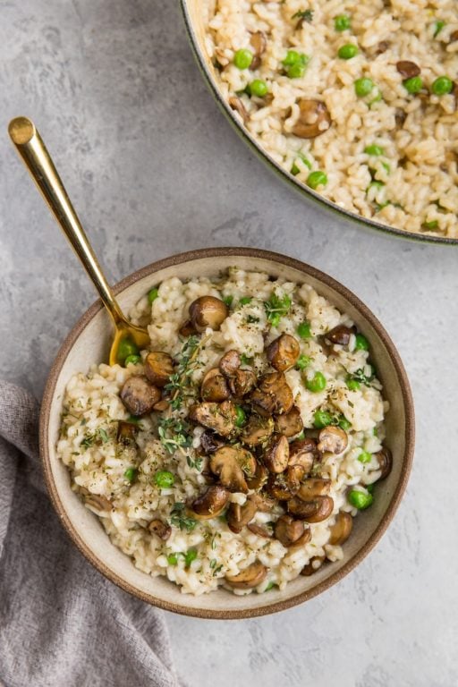 Mushroom Risotto (With Stove Top and Instant Pot Instructions) - The ...