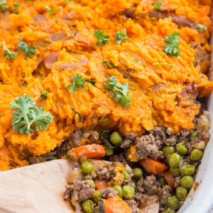 Easy Shepherd's Pie with Sweet Potatoes - The Roasted Root