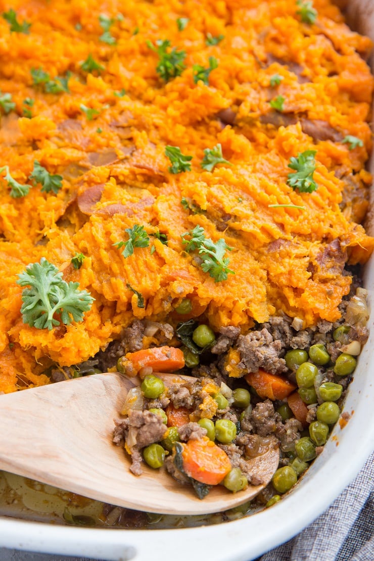 Easy Shepherd's Pie with Sweet Potatoes - The Roasted Root