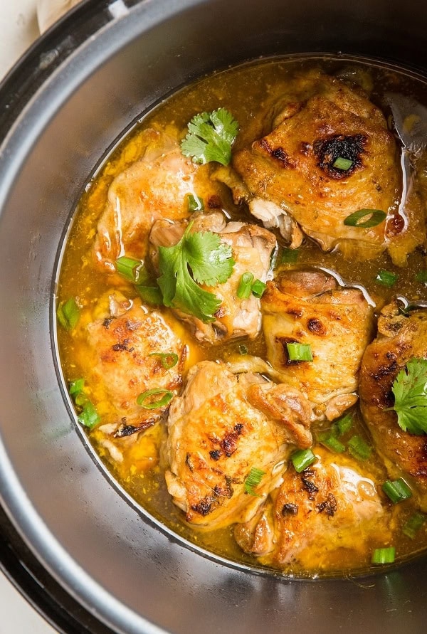 Pressure Cooker Jamaican Jerk Chicken - Caribbean chicken recipe with garlic, ginger, and liquid aminos