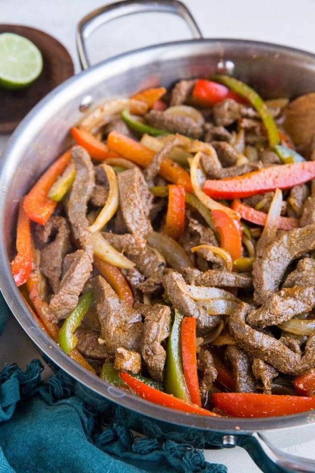 30-Minute Easy Steak Fajitas - The Roasted Root