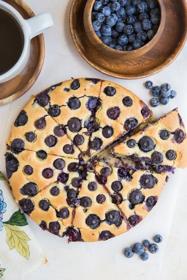 Paleo Blueberry Cake (With Low-Carb Option) - The Roasted Root