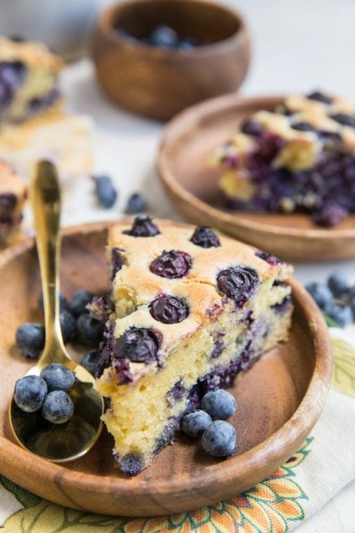 Paleo Blueberry Cake (With Low-Carb Option) - The Roasted Root