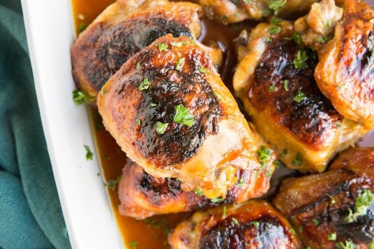 Baked Teriyaki Chicken Thighs - The Roasted Root