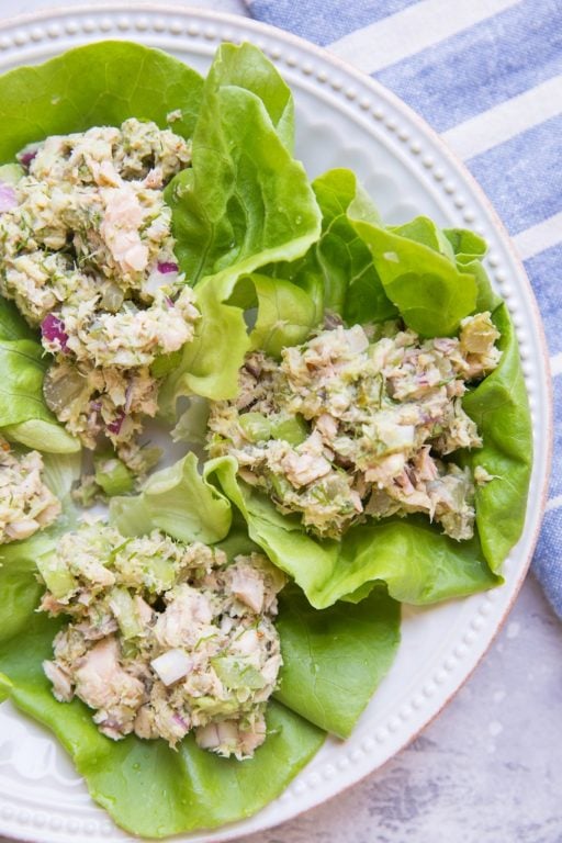 Tuna Salad Lettuce Wraps - The Roasted Root