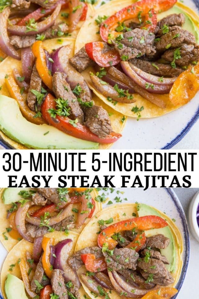 30-Minute Easy Steak Fajitas - The Roasted Root