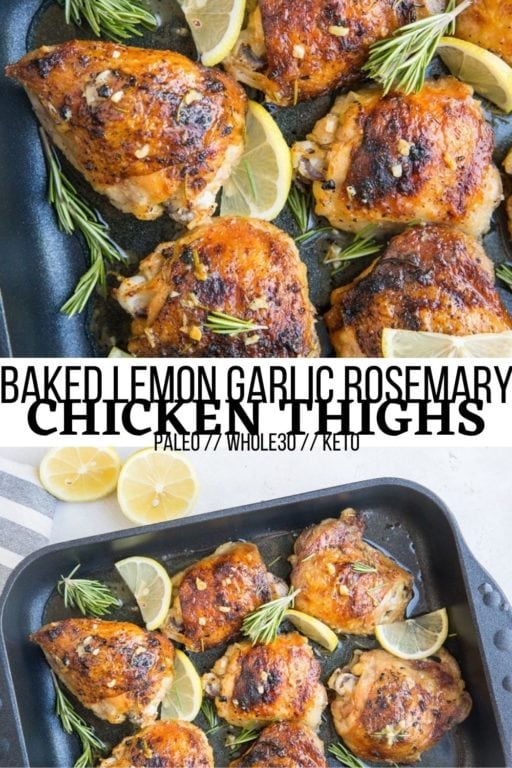 Baked Garlic Lemon Rosemary Chicken - The Roasted Root